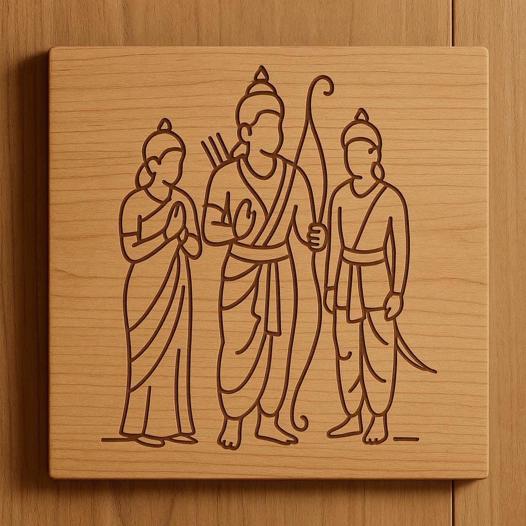 Hindu CNC Wall Art - Ganesh, Shiva, Krishna