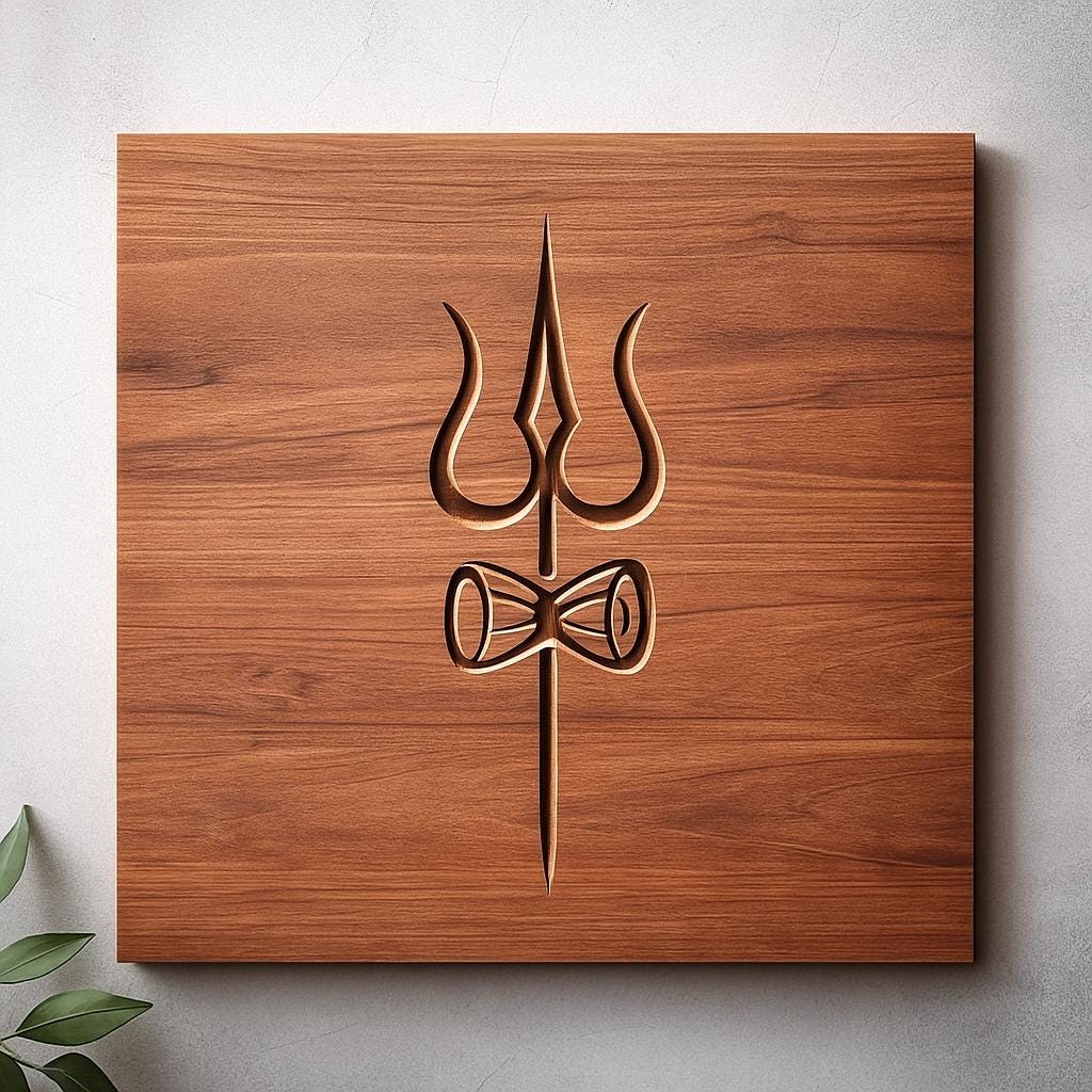 Hindu CNC Wall Art - Ganesh, Shiva, Krishna