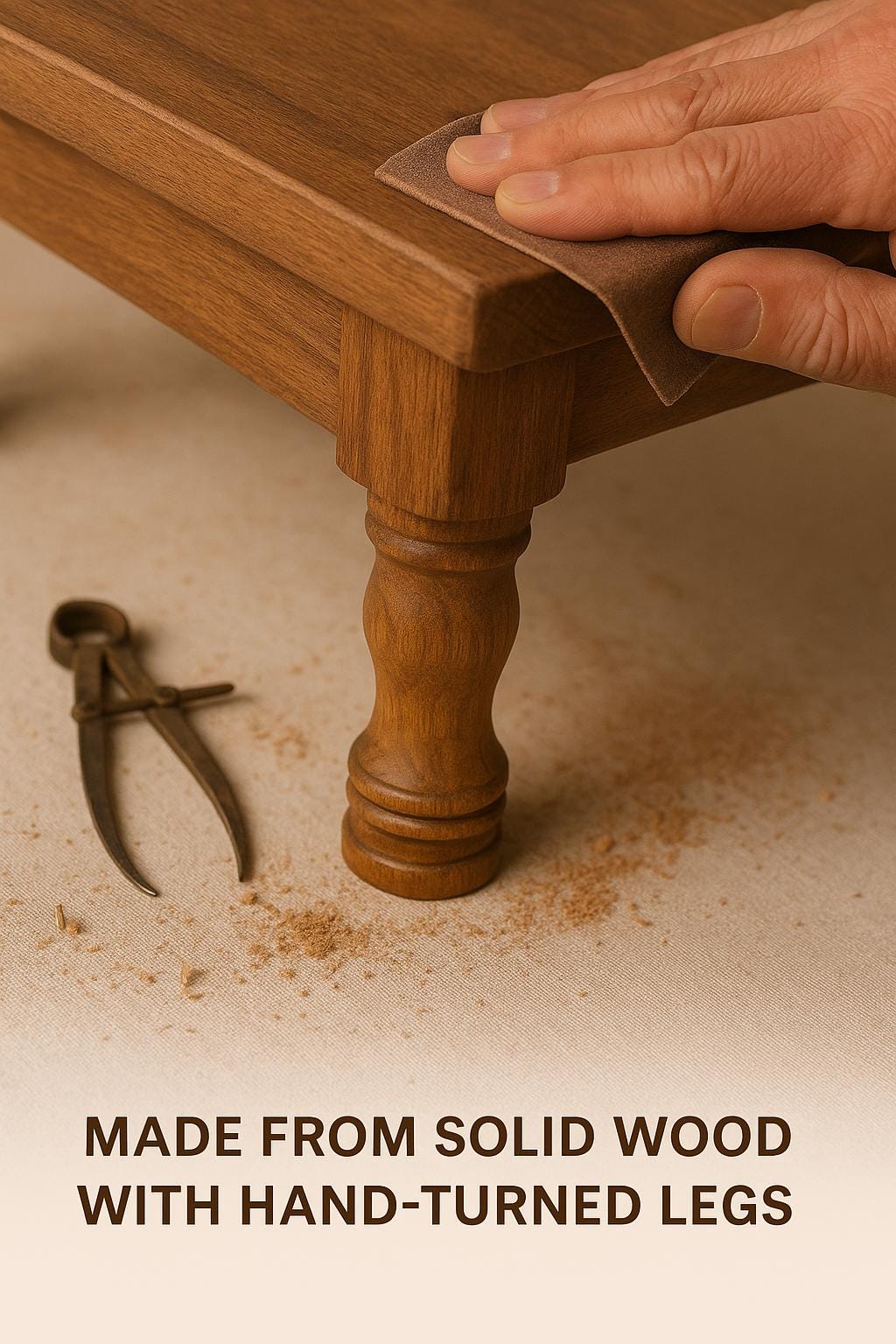 Handcrafted Solid Teak Wood Pooja Chowki | Wooden Bajot | Small Mandir Platform | Plant Stand | Home Décor Table | Made in India