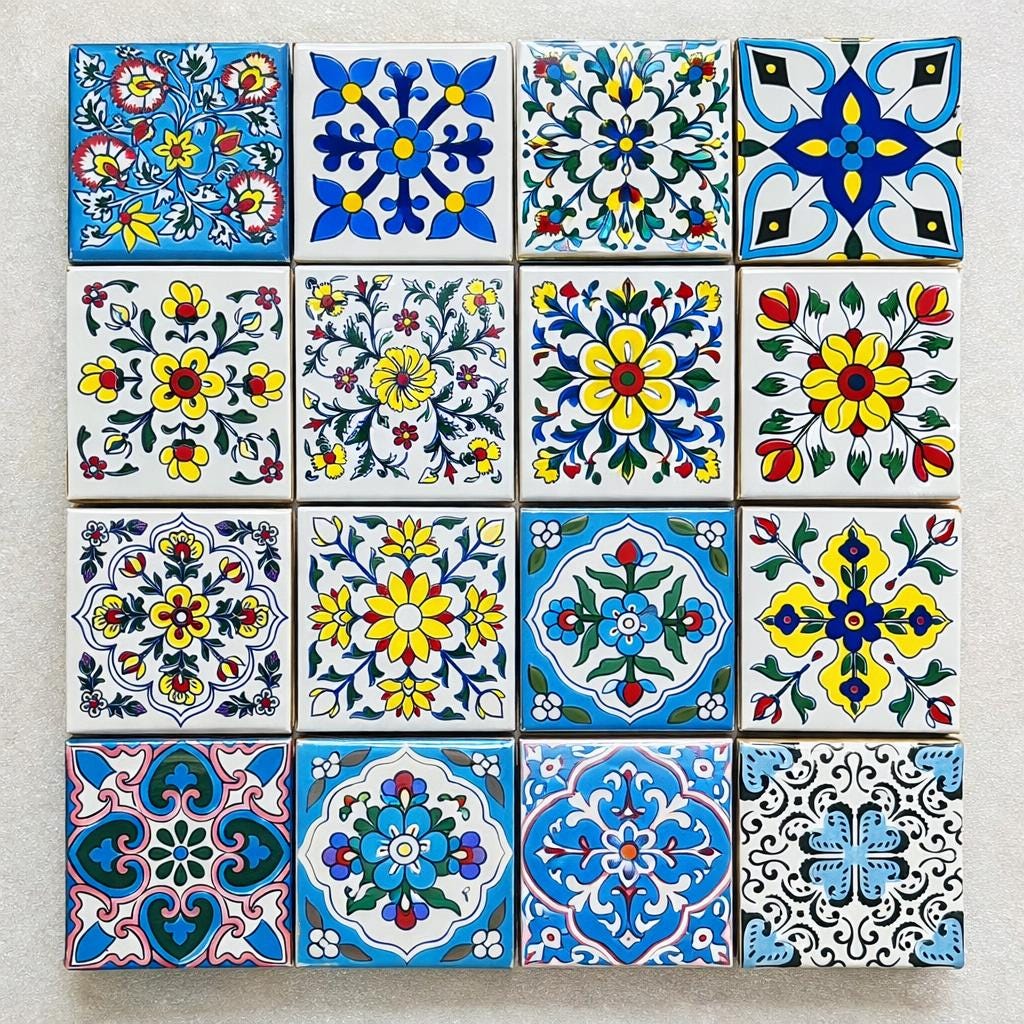 Handmade Tile Frame Mirror   Entryway, Living Room or Bathroom Decor