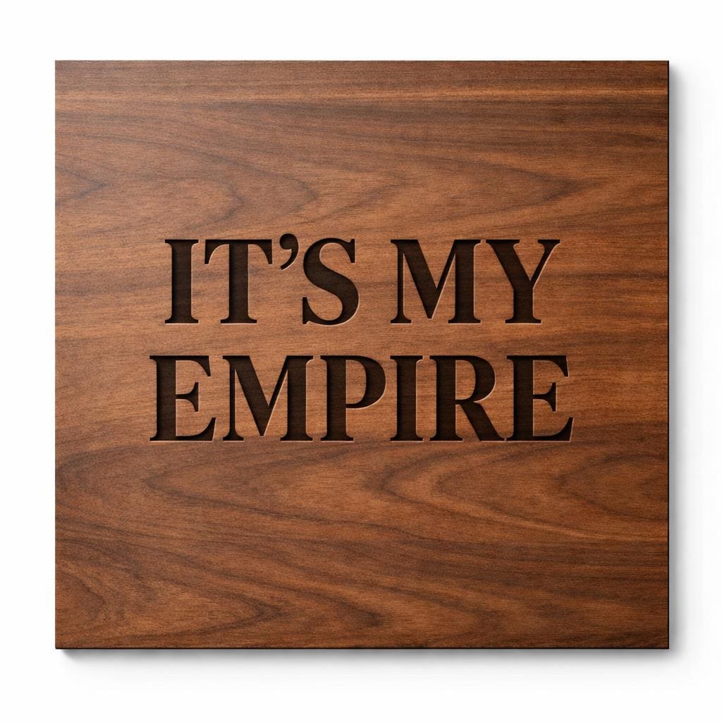 Custom Engraved Wooden Wall Sign