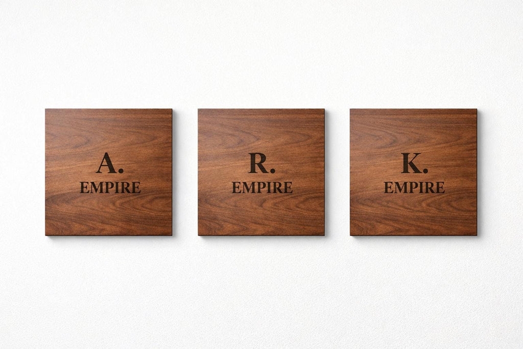 Custom Engraved Wooden Wall Sign