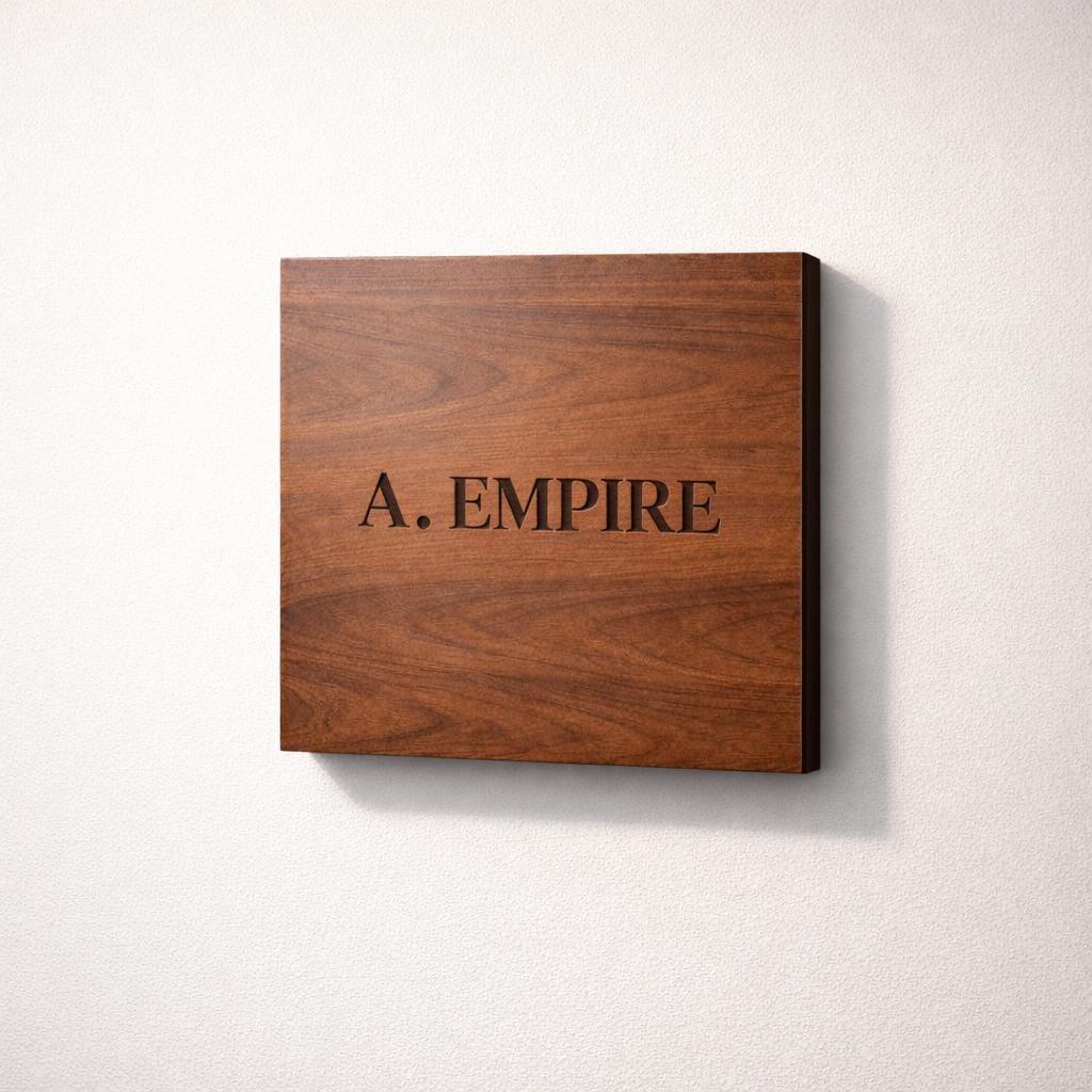 Custom Engraved Wooden Wall Sign