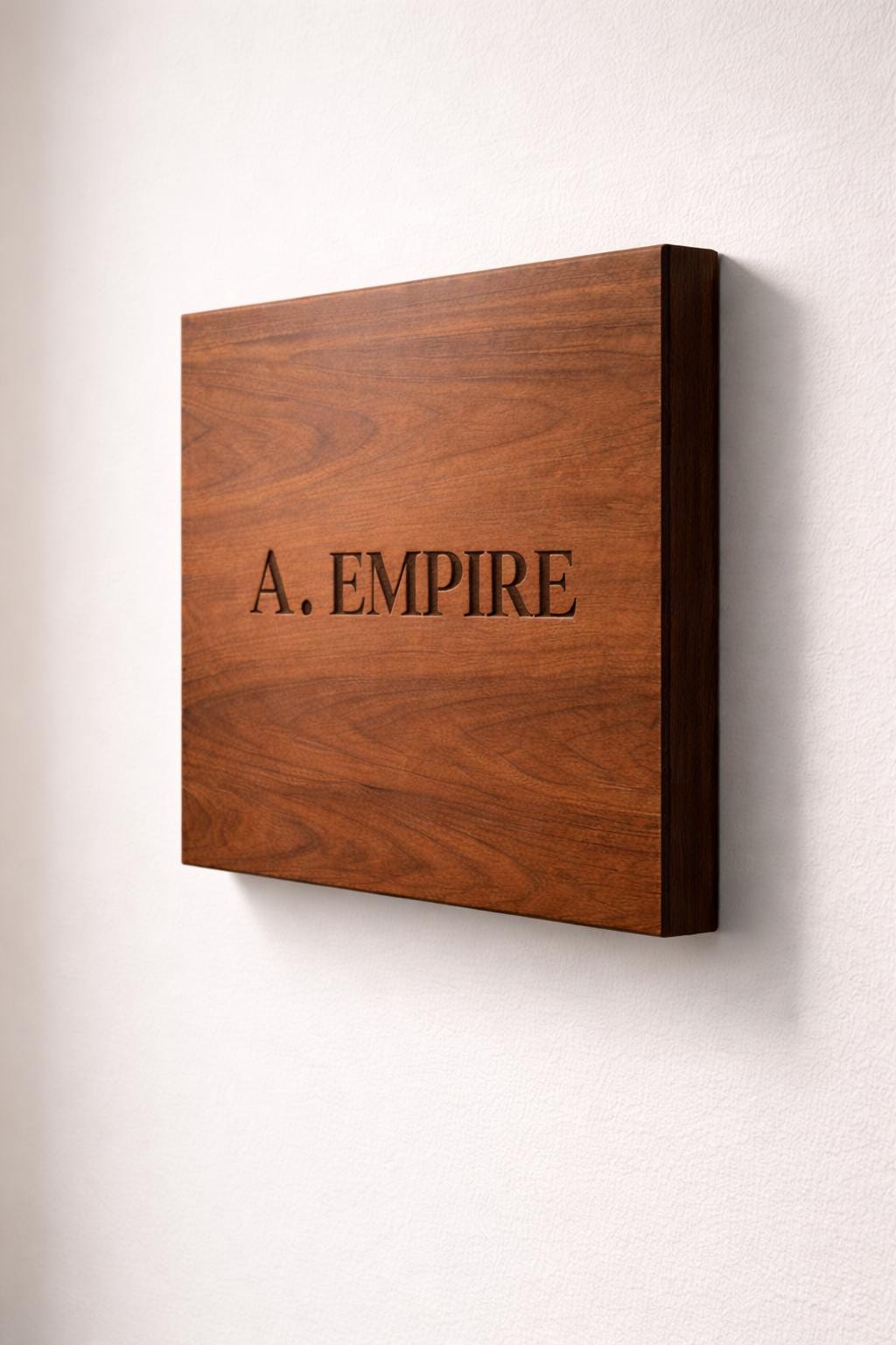 Custom Engraved Wooden Wall Sign