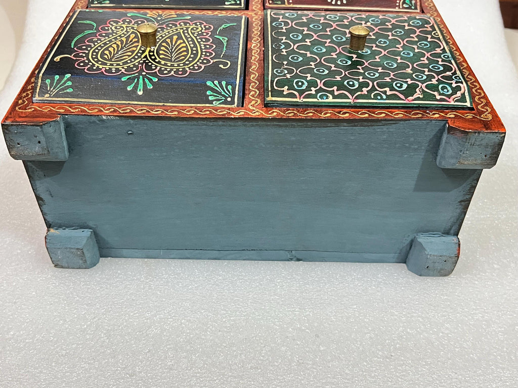 Wooden Jewelry Chest - 4 Drawers