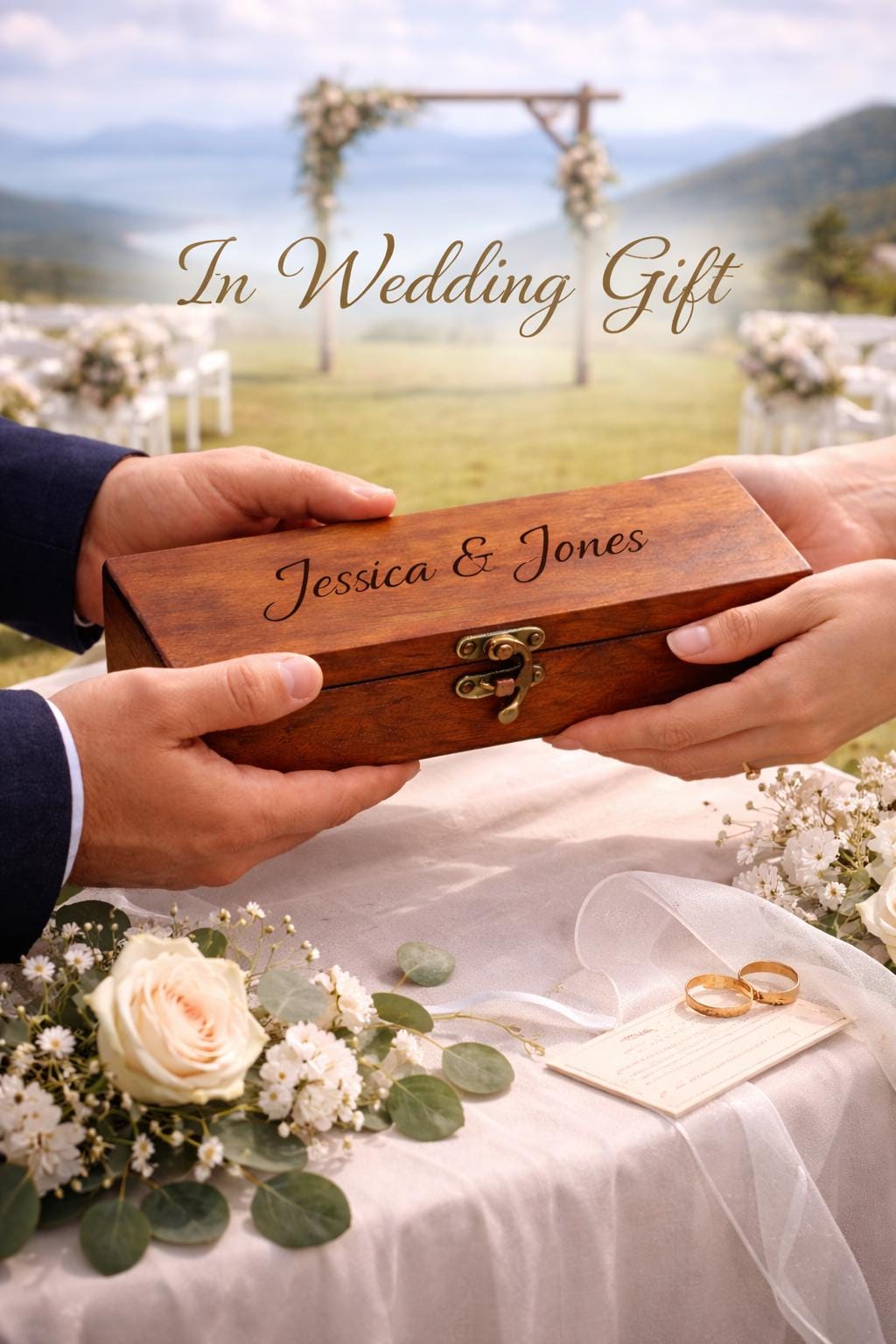 Mandala Wall Key Rack - 6 Black Hooks