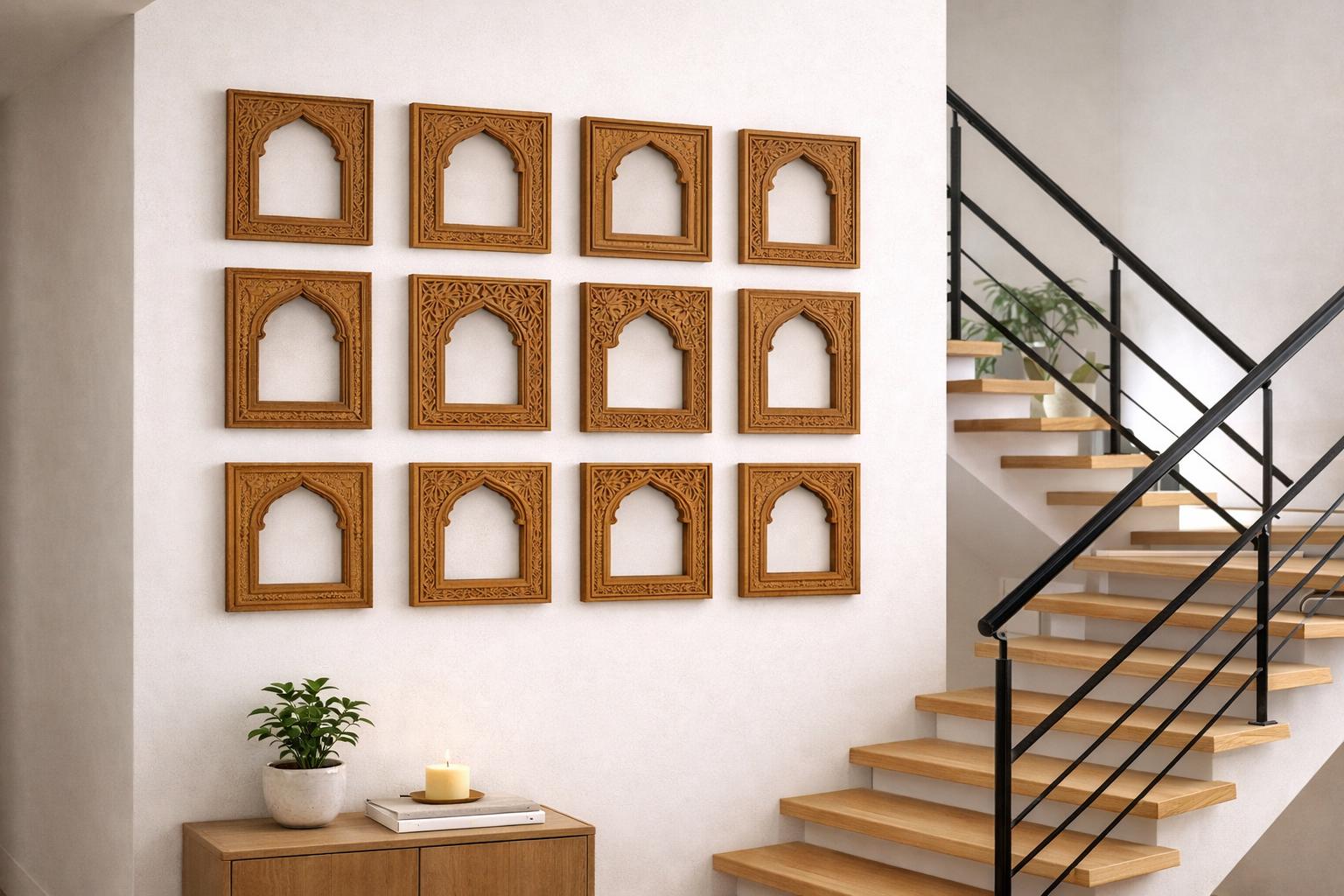 Teak Wood Arch Frame - Traditional Indian Art