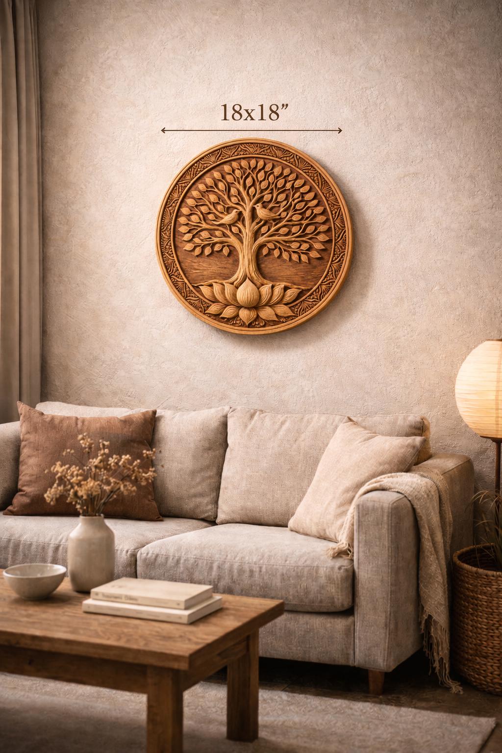 Tree of Life Wood Wall Panel