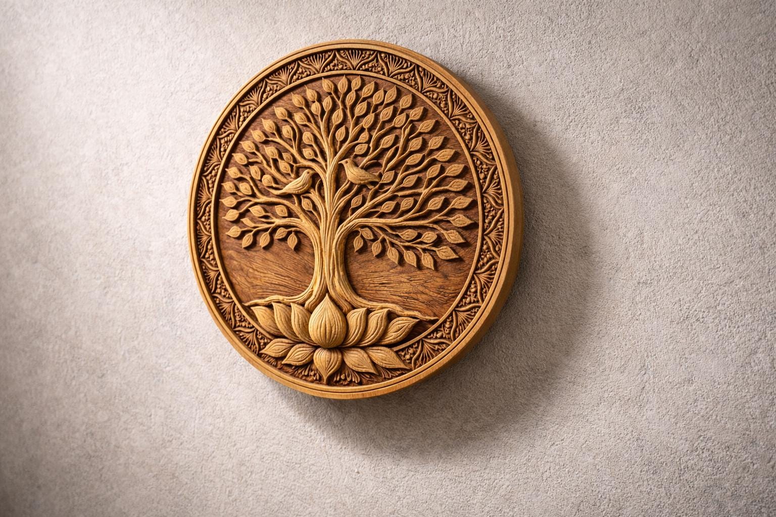 Tree of Life Wood Wall Panel