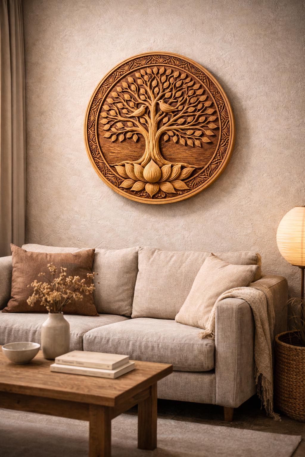 Tree of Life Wood Wall Panel