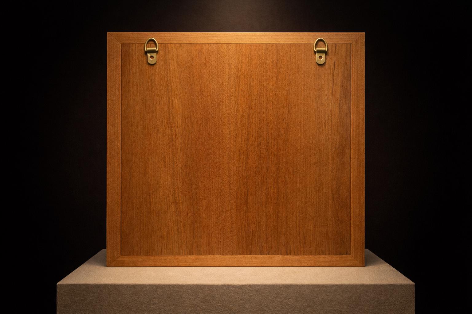 Peacock Mandala Wall Art - Golden Line Panel