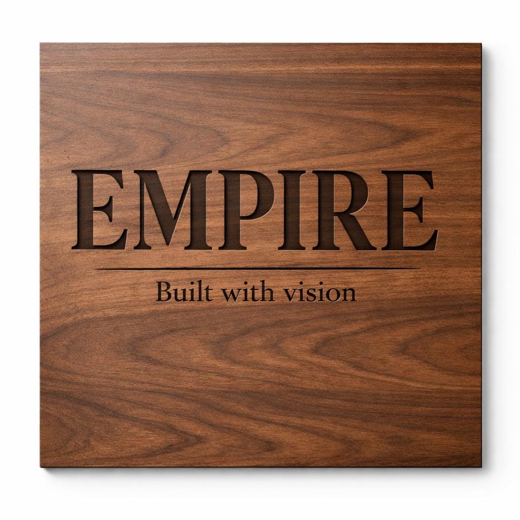 Custom Engraved Wooden Wall Sign