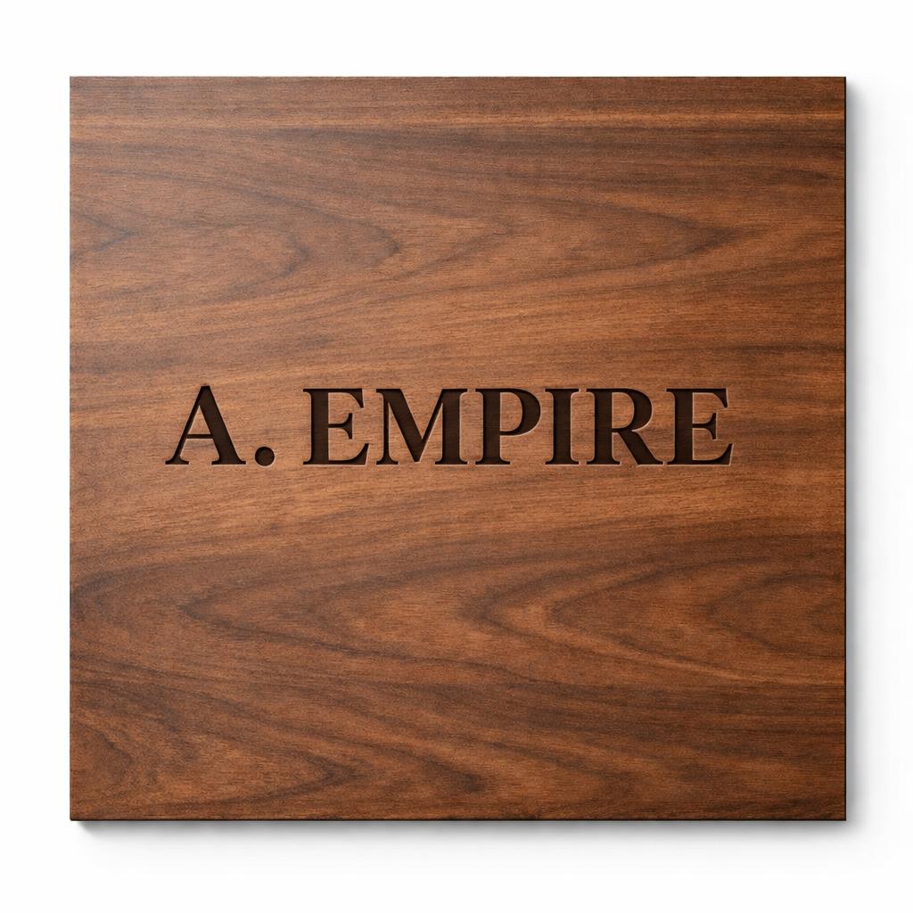 Custom Engraved Wooden Wall Sign