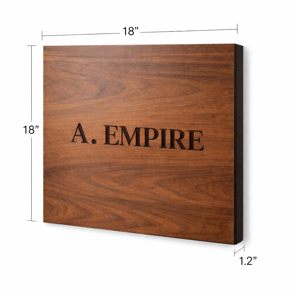 Custom Engraved Wooden Wall Sign
