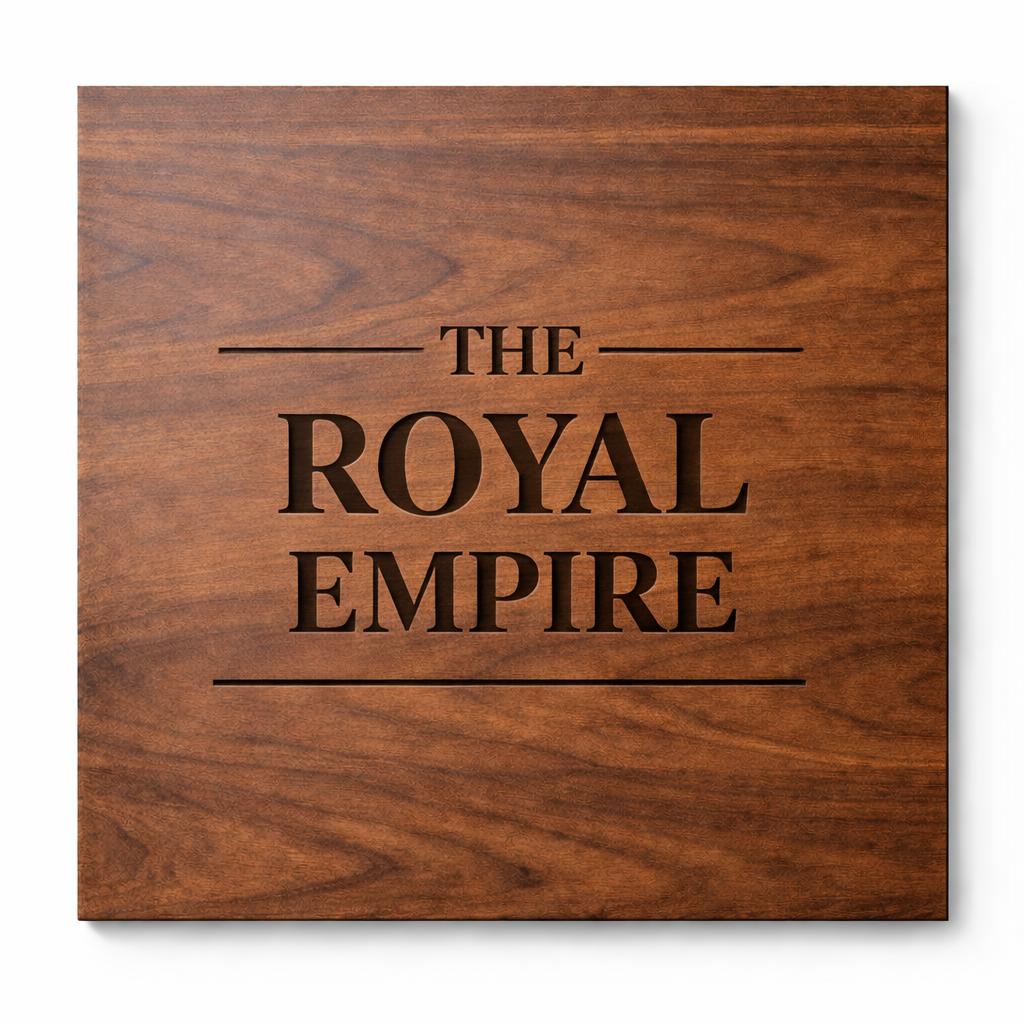Custom Engraved Wooden Wall Sign