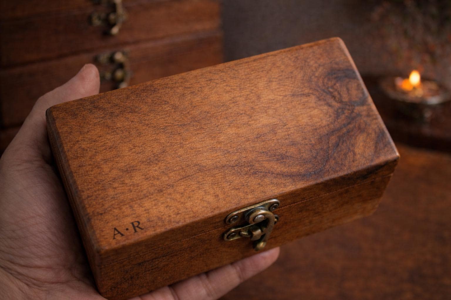 Mandala Wall Key Rack - 6 Black Hooks