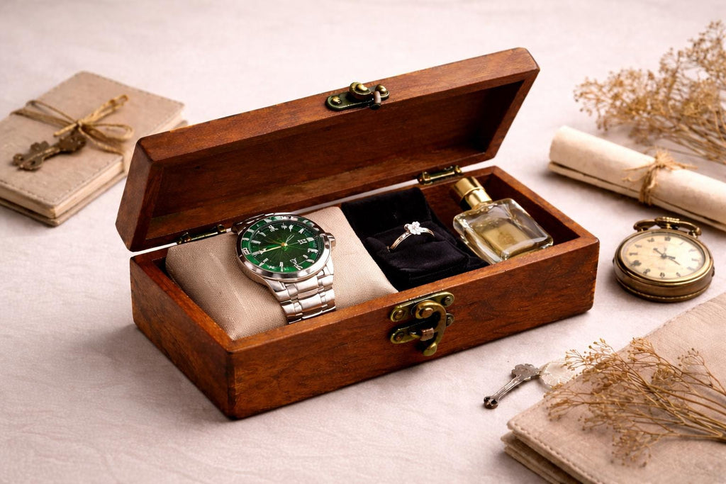 Mandala Wall Key Rack - 6 Black Hooks