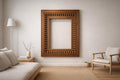 Hand Carved Teak Wood Mirror Frame | Royal Jharokha Style