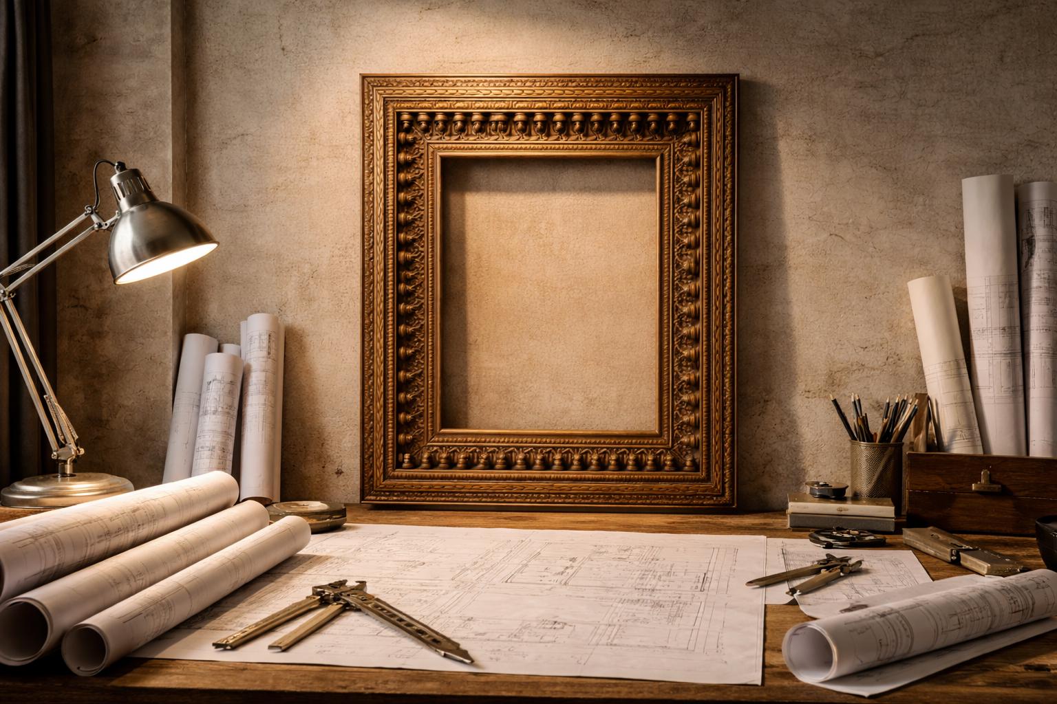Hand Carved Teak Wood Mirror Frame | Royal Jharokha Style