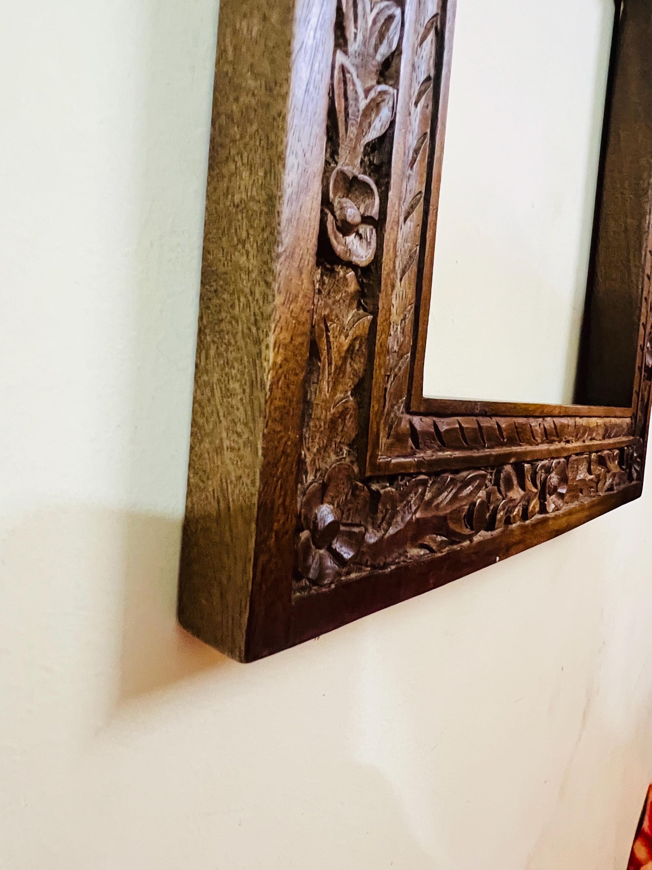 Hand-Carved Wooden Lotus Wall Art  Spiritual Mandala Decor