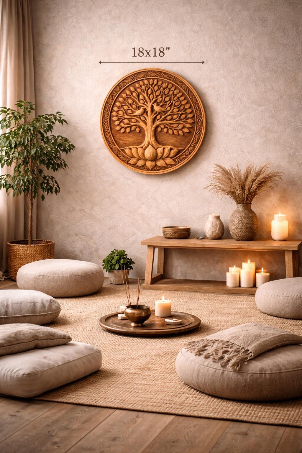Tree of Life Wood Wall Panel