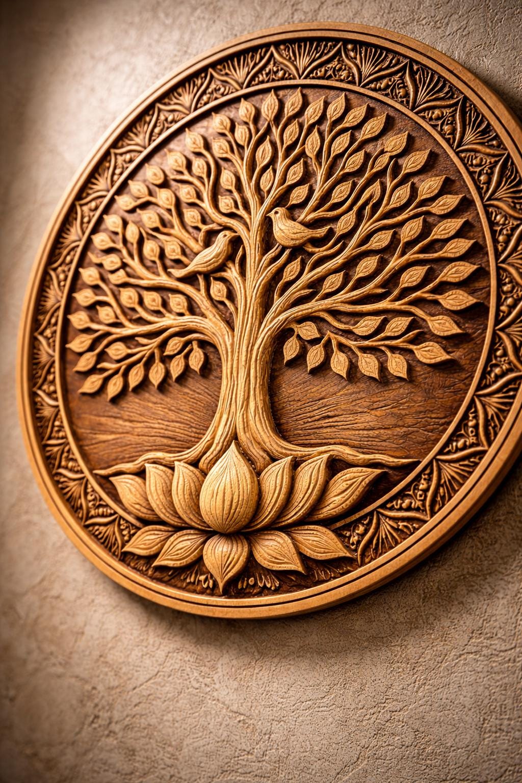 Tree of Life Wood Wall Panel