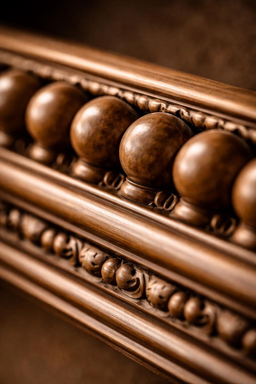 Hand Carved Teak Wood Mirror Frame | Royal Jharokha Style