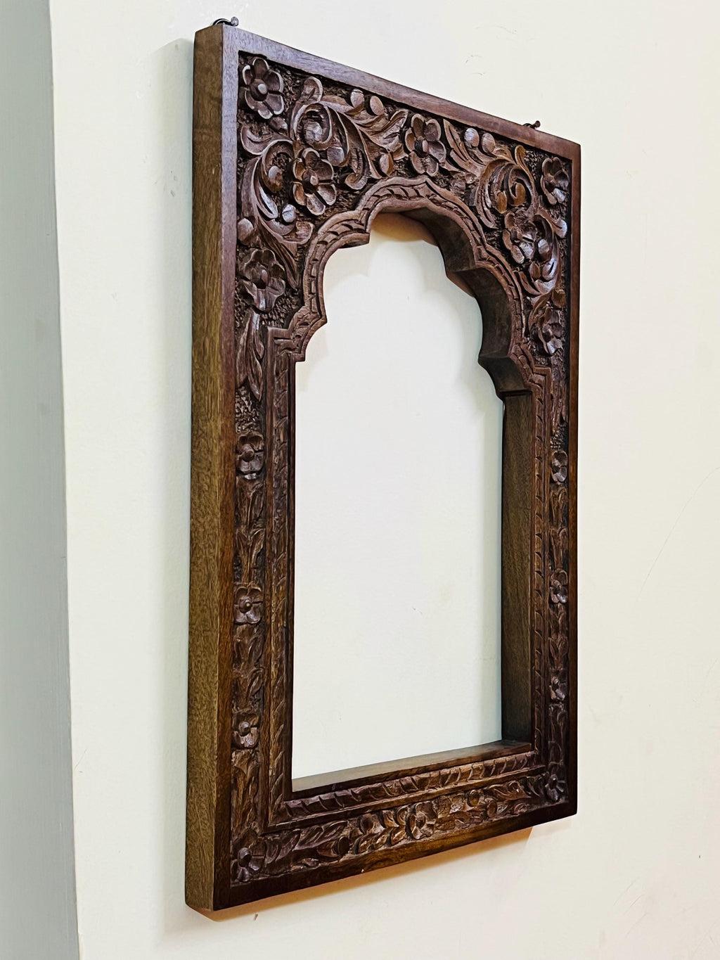 Hand-Carved Wooden Lotus Wall Art  Spiritual Mandala Decor