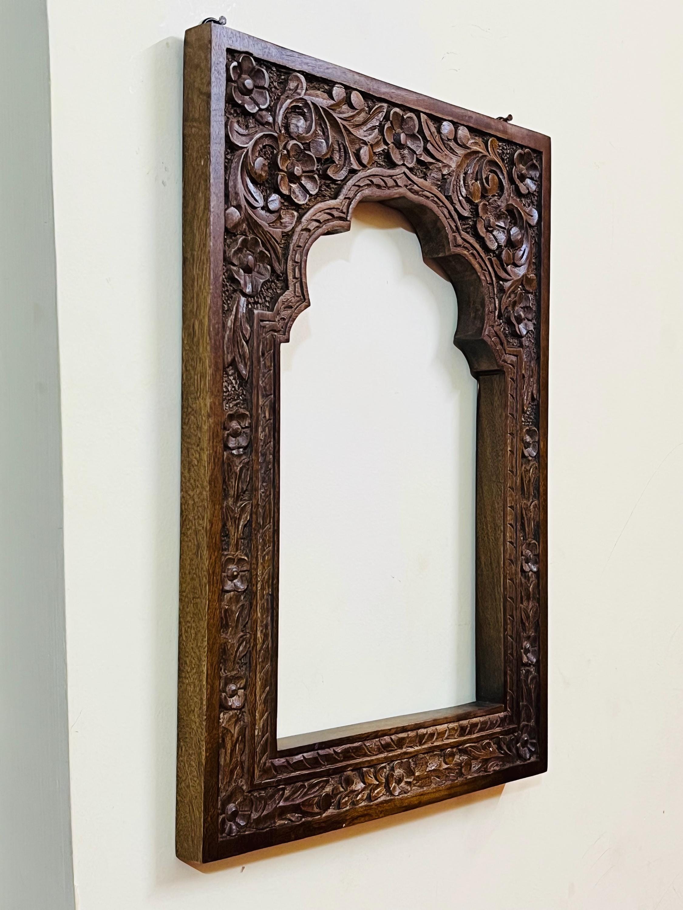Hand-Carved Wooden Lotus Wall Art  Spiritual Mandala Decor