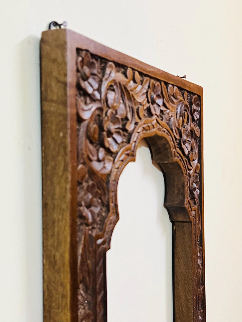 Hand-Carved Wooden Lotus Wall Art  Spiritual Mandala Decor