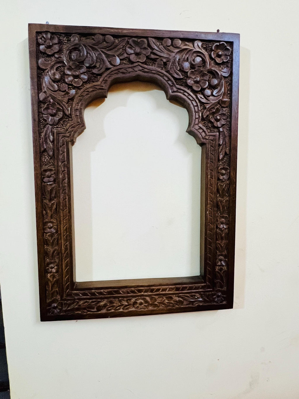Hand-Carved Wooden Lotus Wall Art  Spiritual Mandala Decor