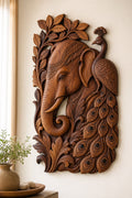 Elephant Peacock Rosewood