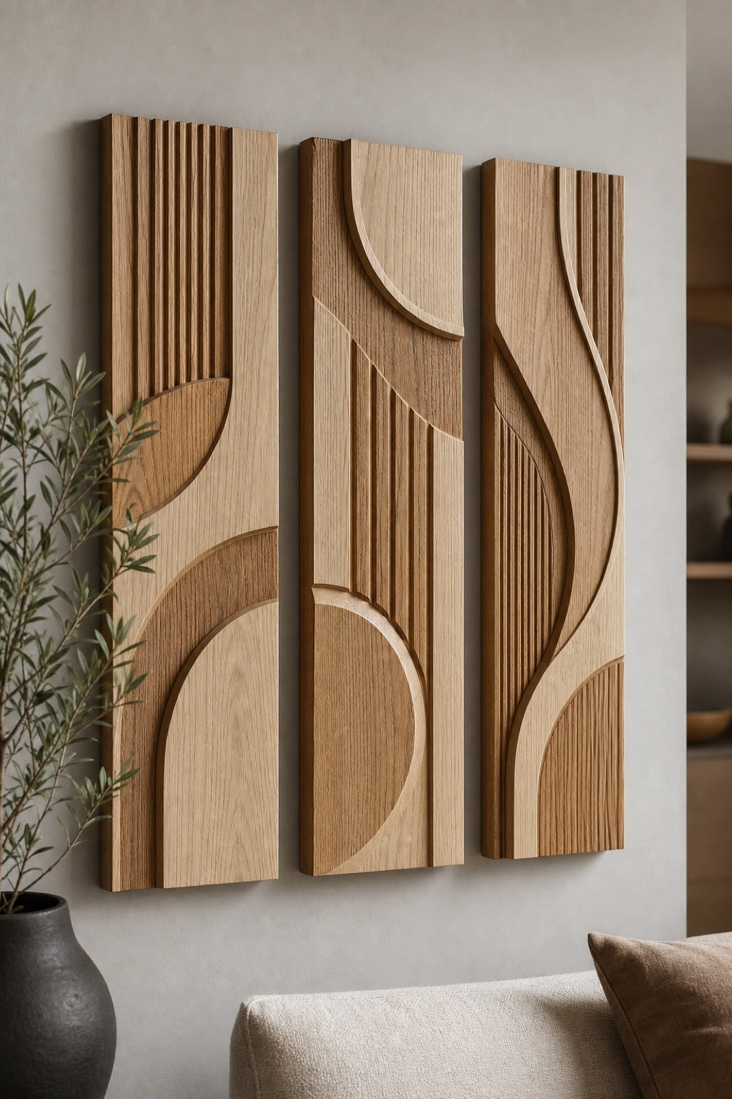 Linear Trio Ash Panels
