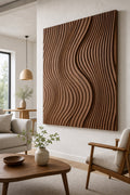 Waveform Walnut Sculpture