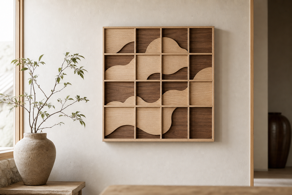 Cloudline Grid Wood Relief styled product preview