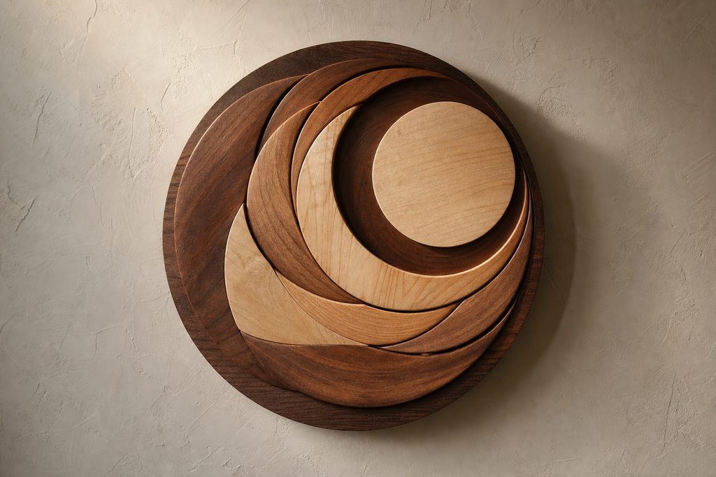 Lunar Petal Wood Disk styled product preview