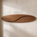 Horizontal Stillwater Arc minimalist wood wall art