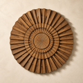 Circular Sunburst Radial wood wall relief