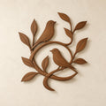 Twin Birds Branch wooden wall sculpture