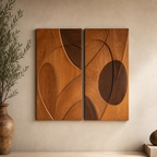 Saffron Echo Wood Diptych — Alt view