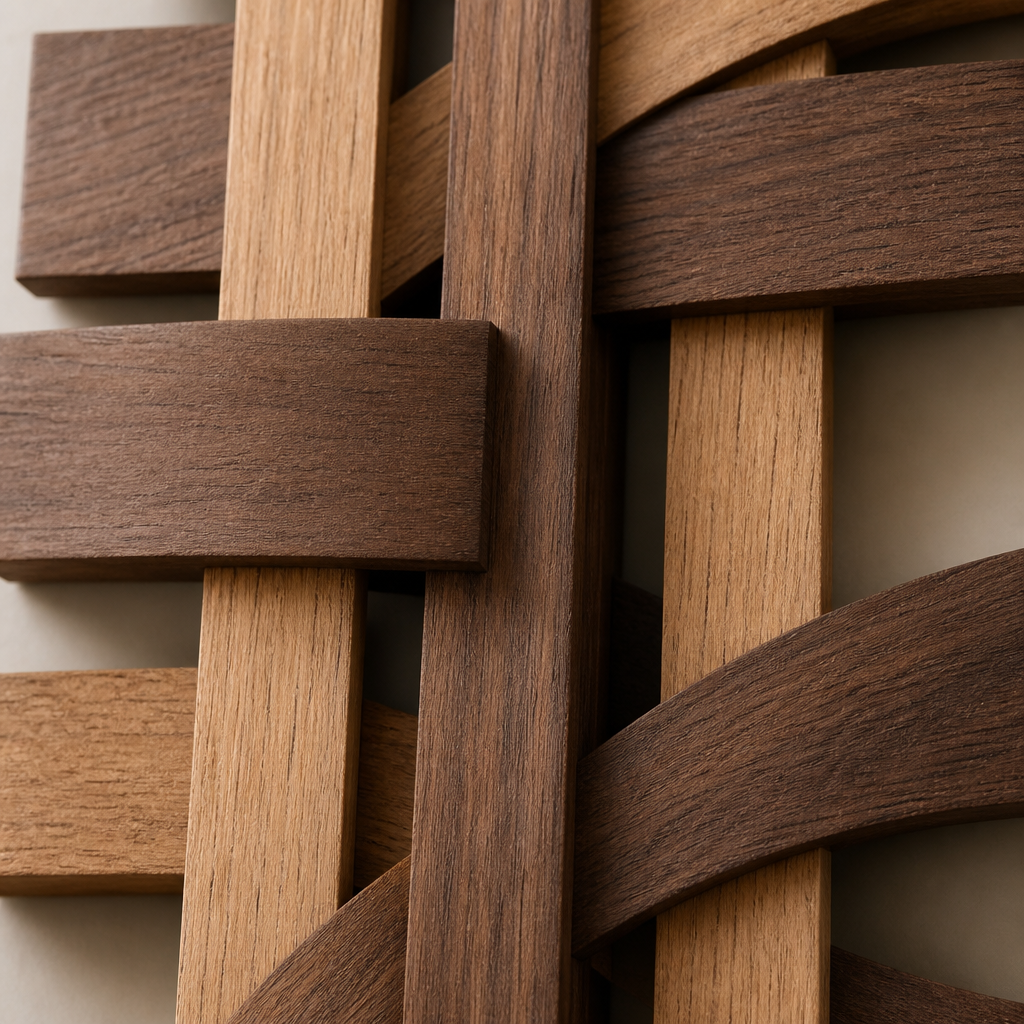 Woven Axis Wood Panel — Alt view